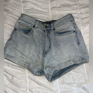 Women's Light Blue Denim Shorts